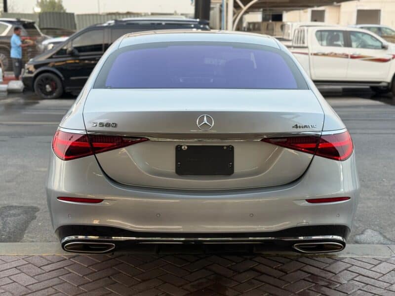 2022 Mercedes-Benz S580L 4.0L V8 Engine Silver Black Sedan