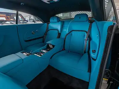 2025 Rolls-Royce Spectre Coupe Black Badge Black Blue 2 Tone Interior Coupe