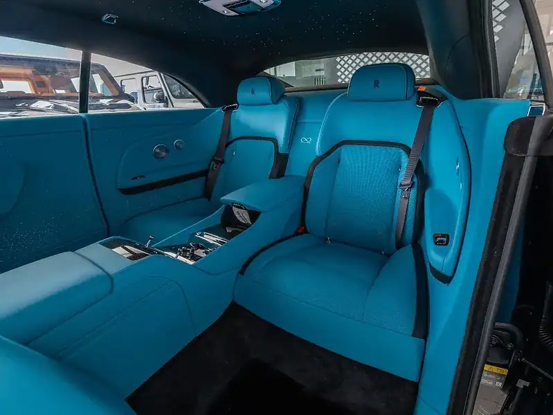 2025 Rolls-Royce Spectre Coupe Black Badge Black Blue 2 Tone Interior Coupe