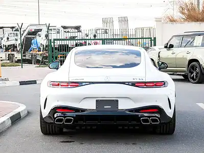 2024 Mercedes-Benz AMG GT 8 Cylinder Engine White Black Coupe