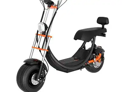 Kugoo C2 Pro Electric Scooter Black with Orange Accent