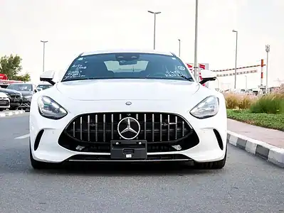 2024 Mercedes-Benz AMG GT 8 Cylinder Engine White Black Coupe