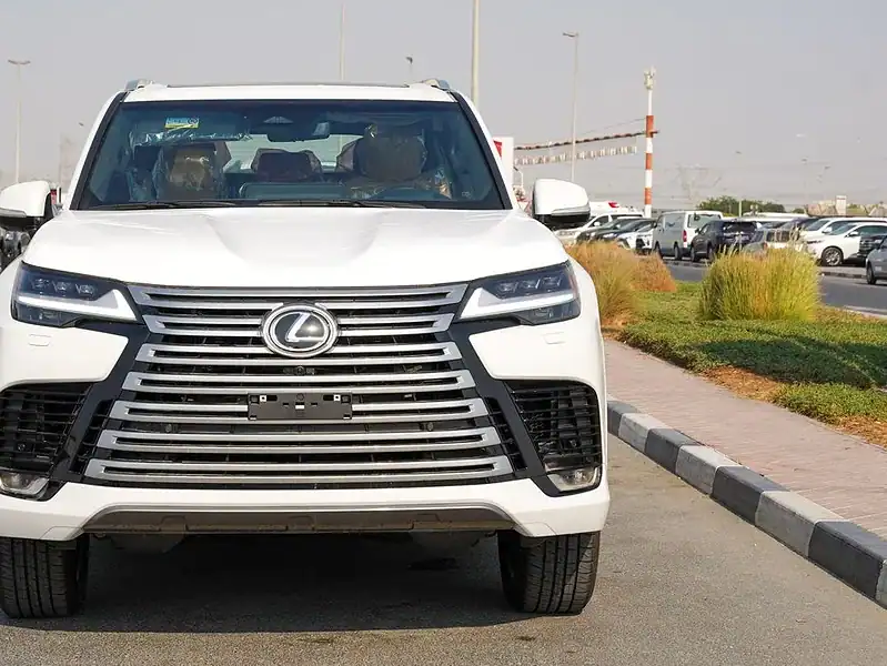 2024 Lexus LX 600 6 Cylinders Engine GCC Specs White Tan SUV
