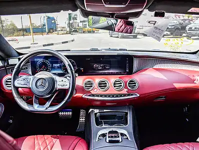 2018 Mercedes-Benz S-Class S 560 4MATIC 8 Cylinders Engine White Red Coupe