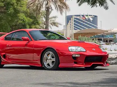 1995 Toyota Supra 3.0L Petrol Engine Auto German Spec Red Black