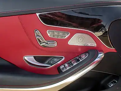 2017 Mercedes-Benz S-Class S 550 4Matic Coupe 8 Cylinder Engine White Red