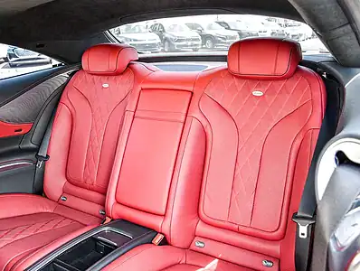 2018 Mercedes-Benz S-Class S 560 4MATIC 8 Cylinders Engine White Red Coupe