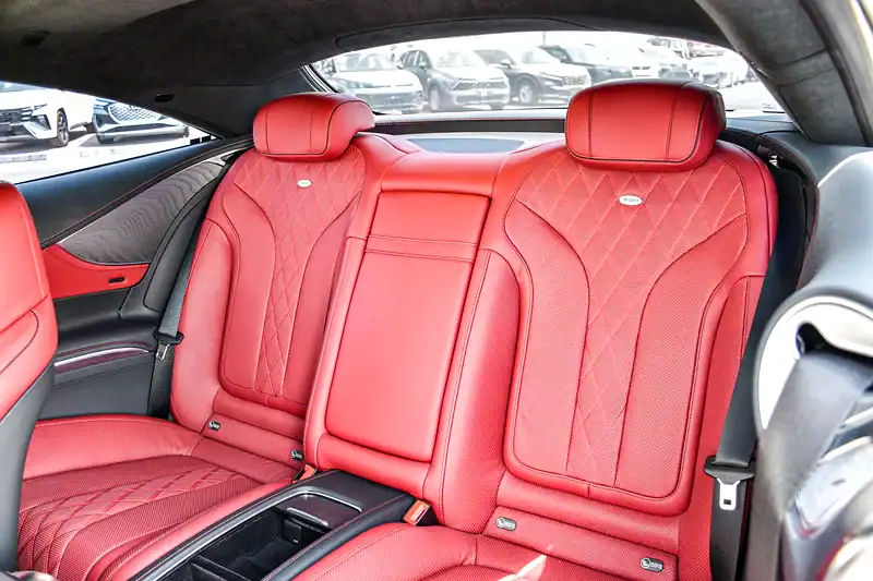2018 Mercedes-Benz S-Class S 560 4MATIC 8 Cylinders Engine White Red Coupe