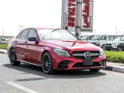 2021 Mercedes-Benz C-Class C43 AMG 6 Cylinder Engine Red Black Sedan