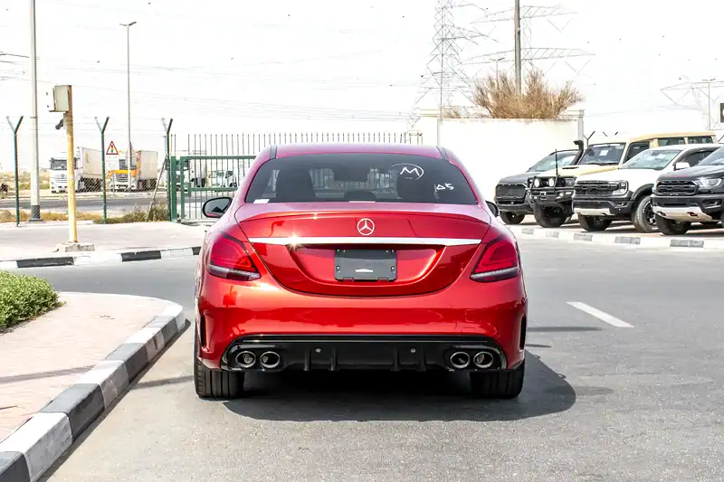 2021 Mercedes-Benz C-Class C43 AMG 6 Cylinder Engine Red Black Sedan