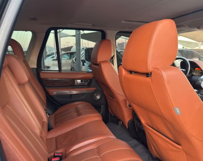 2010 Land Rover Range Rover Sport 8-Cylinder Supercharged Engine Black Orange