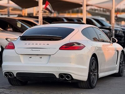 2013 Porsche Panamera 6-Cylinder Engine AT Full Option White Beige Sedan