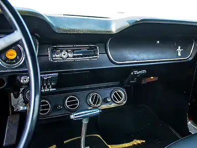 1965 Ford Mustang GT 8 Cylinder Engine Petrol Red Black Coupe