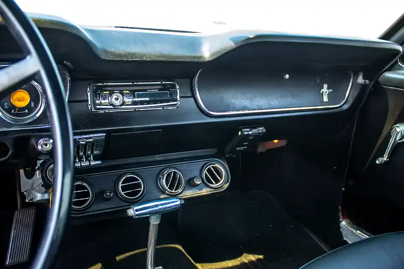 1965 Ford Mustang GT 8 Cylinder Engine Petrol Red Black Coupe
