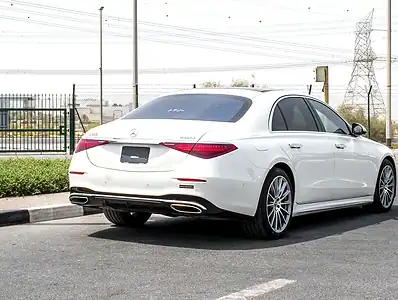 2022 Mercedes-Benz S-Class S 500l 6 Cylinder Engine Petrol White Black Sedan