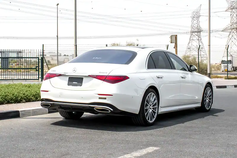 2022 Mercedes-Benz S-Class S 500l 6 Cylinder Engine Petrol White Black Sedan