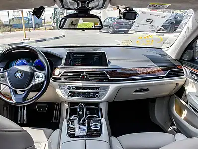 2017 BMW 7-Series 750i 8 Cylinders Engine Petrol Black Beige Sedan