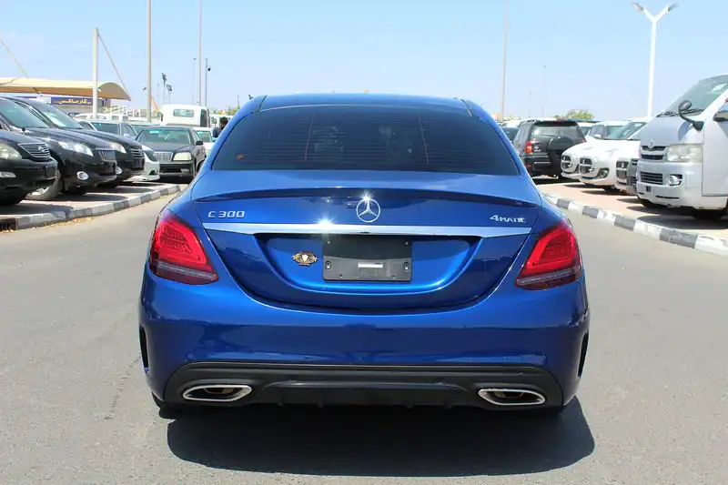 2019 Mercedes-Benz C-Class C300 Luxury 4 Cylinders Engine Blue Tan Sedan