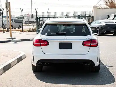 2016 Mercedes-Benz C-Class C450 4MATIC 6 Cylinder Engine White Red Wagon