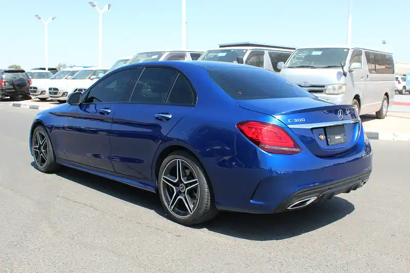 2019 Mercedes-Benz C-Class C300 Luxury 4 Cylinders Engine Blue Tan Sedan
