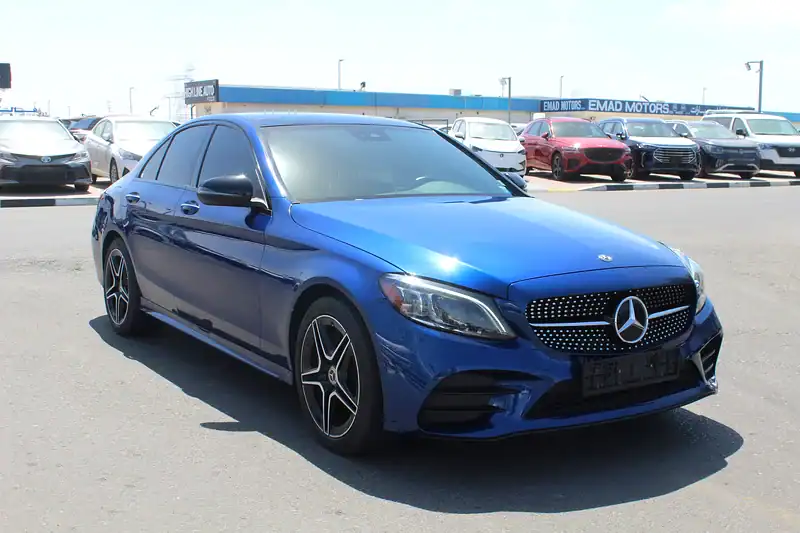 2019 Mercedes-Benz C-Class C300 Luxury 4 Cylinders Engine Blue Tan Sedan