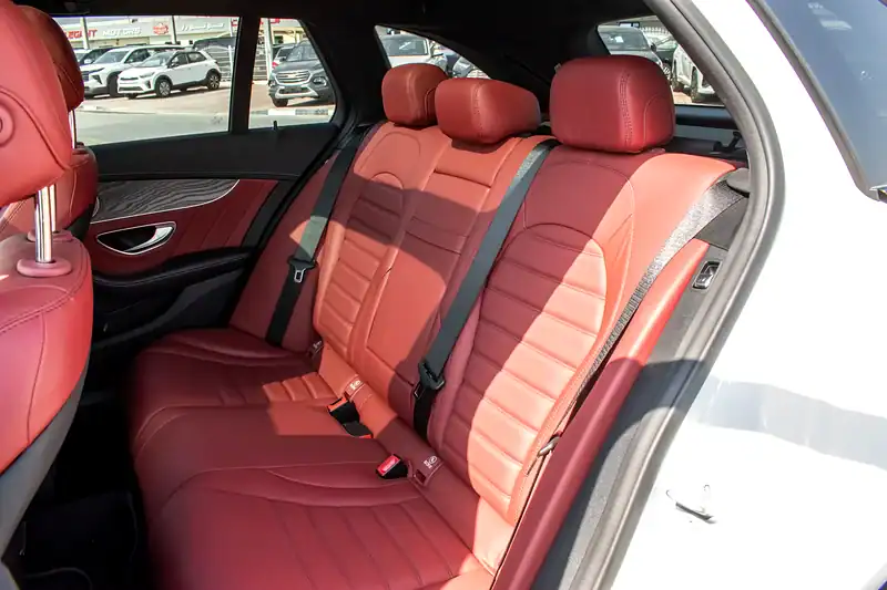 2016 Mercedes-Benz C-Class C450 4MATIC 6 Cylinder Engine White Red Wagon