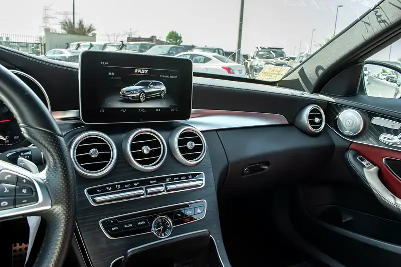 2016 Mercedes-Benz C-Class C450 4MATIC 6 Cylinder Engine White Red Wagon