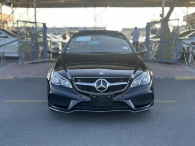 2014 Mercedes-Benz E550 Coupe 4.7-liter twin-turbo V8 Engine Black Red
