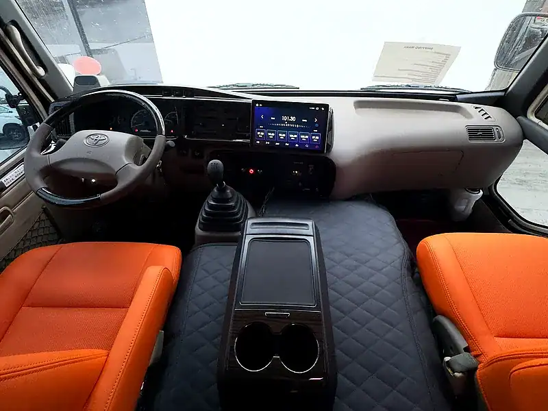 2025 Toyota Coaster 6 Cylinders Engine Black Orange Van MT GCC Specs