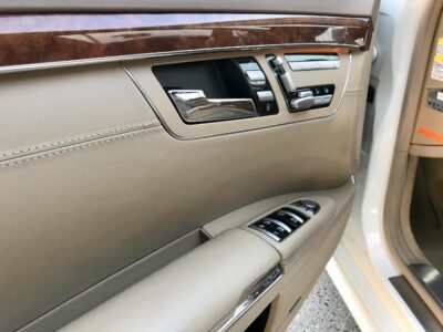 2010 Mercedes-Benz S63L AMG 6.2 liters V8 Engine White Beige Sedan