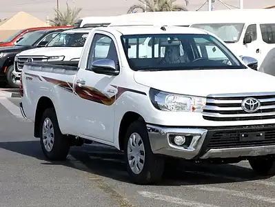 2025 Toyota Hilux SR RWD 2.7 L 4 Cylinders Engine White Red Pick Up Truck