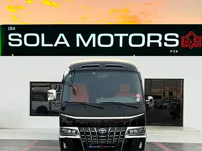 2025 Toyota Coaster 6 Cylinders Engine Black Orange Van MT GCC Specs