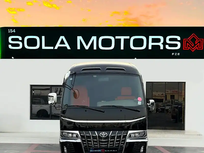 2025 Toyota Coaster 6 Cylinders Engine Black Orange Van MT GCC Specs