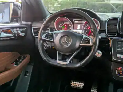 2017 Mercedes-Benz GLE Coupe GLE 43 AMG 6 Cylinders Engine Silver Brown SUV