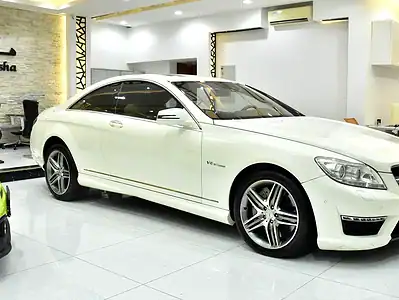 2011 Mercedes-Benz CL-Class CL 63 AMG 8 Cylinders Engine White Beige Coupe