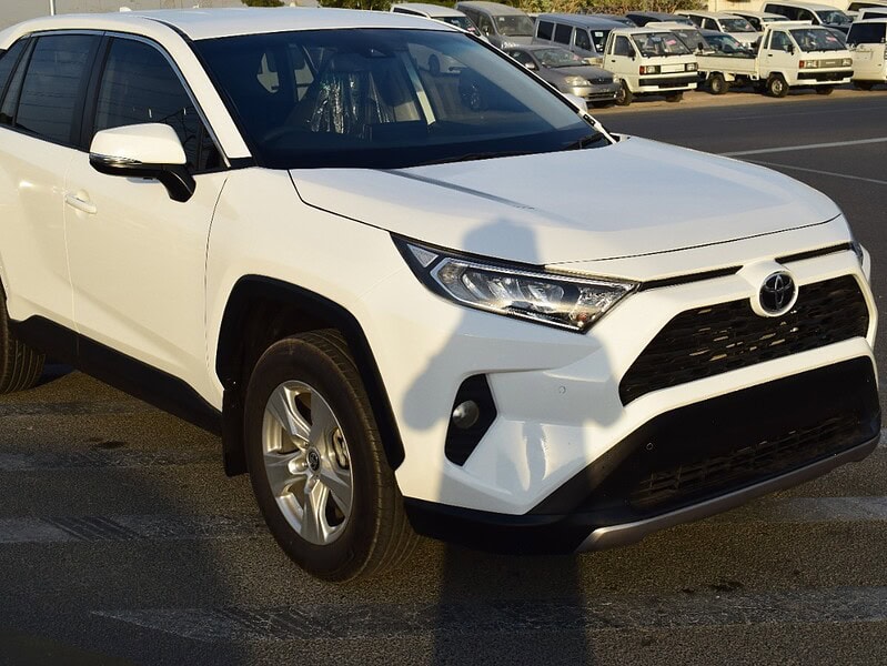 2019 Toyota Rav 4 2.5L 4 Cylinder Engine White Black SUV AT