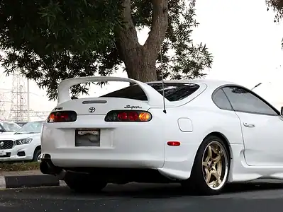 1996 Toyota Supra Premium 6 Cylinders Engine White Black Sports Car