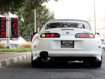 1996 Toyota Supra Premium 6 Cylinders Engine White Black Sports Car
