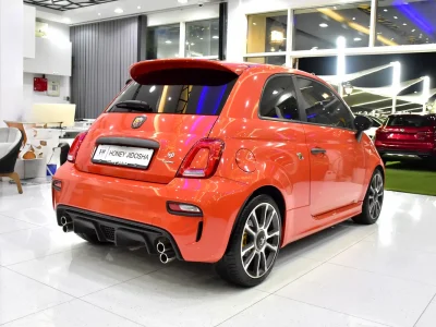 2023 Abarth 695 Turismo 4 Cylinders Engine Orange Black Hatchback