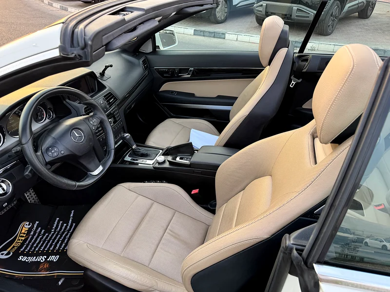 2010 Mercedes-Benz E-Class E 350 6 Cylinders Engine White Beige Convertible