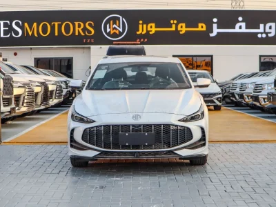 2025 MG 5 MG 5 1.5L 4 Cylinders 180 DVVT Full Option White Black Sedan