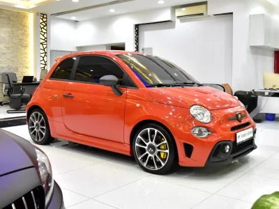 2023 Abarth 695 Turismo 4 Cylinders Engine Orange Black Hatchback