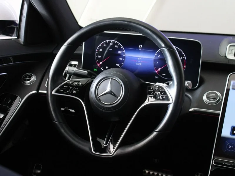 2023 Mercedes-Benz S 500 4MATIC 3.0L 6 Cylinders Engine White Black Sedan