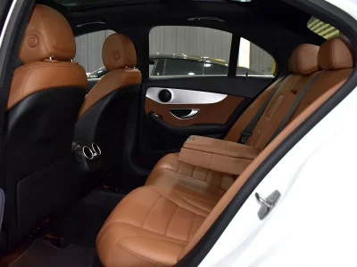 2020 Mercedes-Benz C-Class C200 4 Cylinders Engine White Brown Sedan