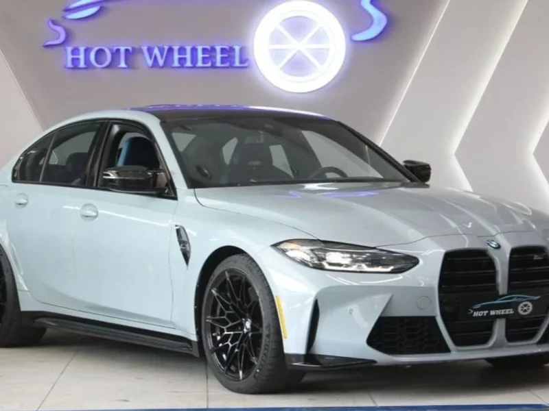 2024 BMW M3 Competition 3.0 litres 6 Cylinders Engine Grey Blue Sedan