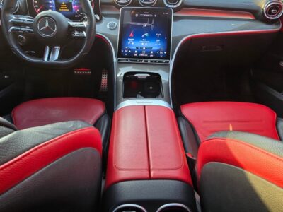 2023 Mercedes-Benz C200 AMG 1.5L 4-cylinder Engine Grey Red Sedan