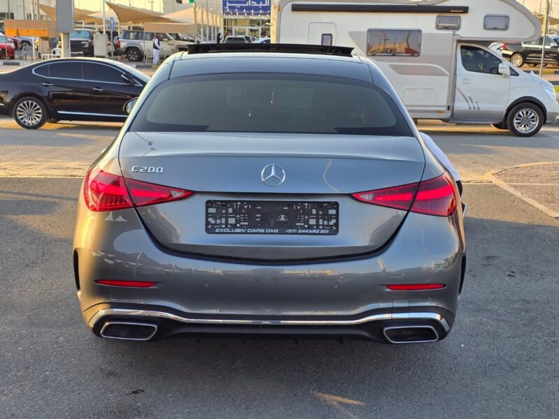 2023 Mercedes-Benz C200 AMG 1.5L 4-cylinder Engine Grey Red Sedan