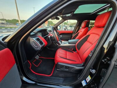 2021 Land Rover Range Rover Sport Supercharged V6 3.0L Engine Black Red SUV