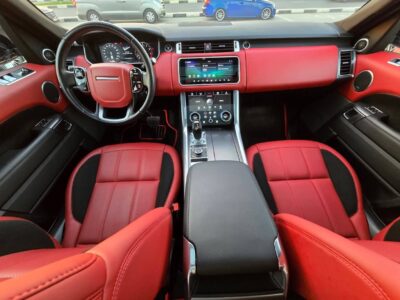 2021 Land Rover Range Rover Sport Supercharged V6 3.0L Engine Black Red SUV