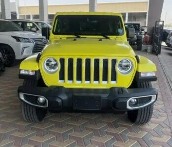 2023 Jeep Wrangler 3.6 litre V6 Cylinders Engine Yellow Black SUV